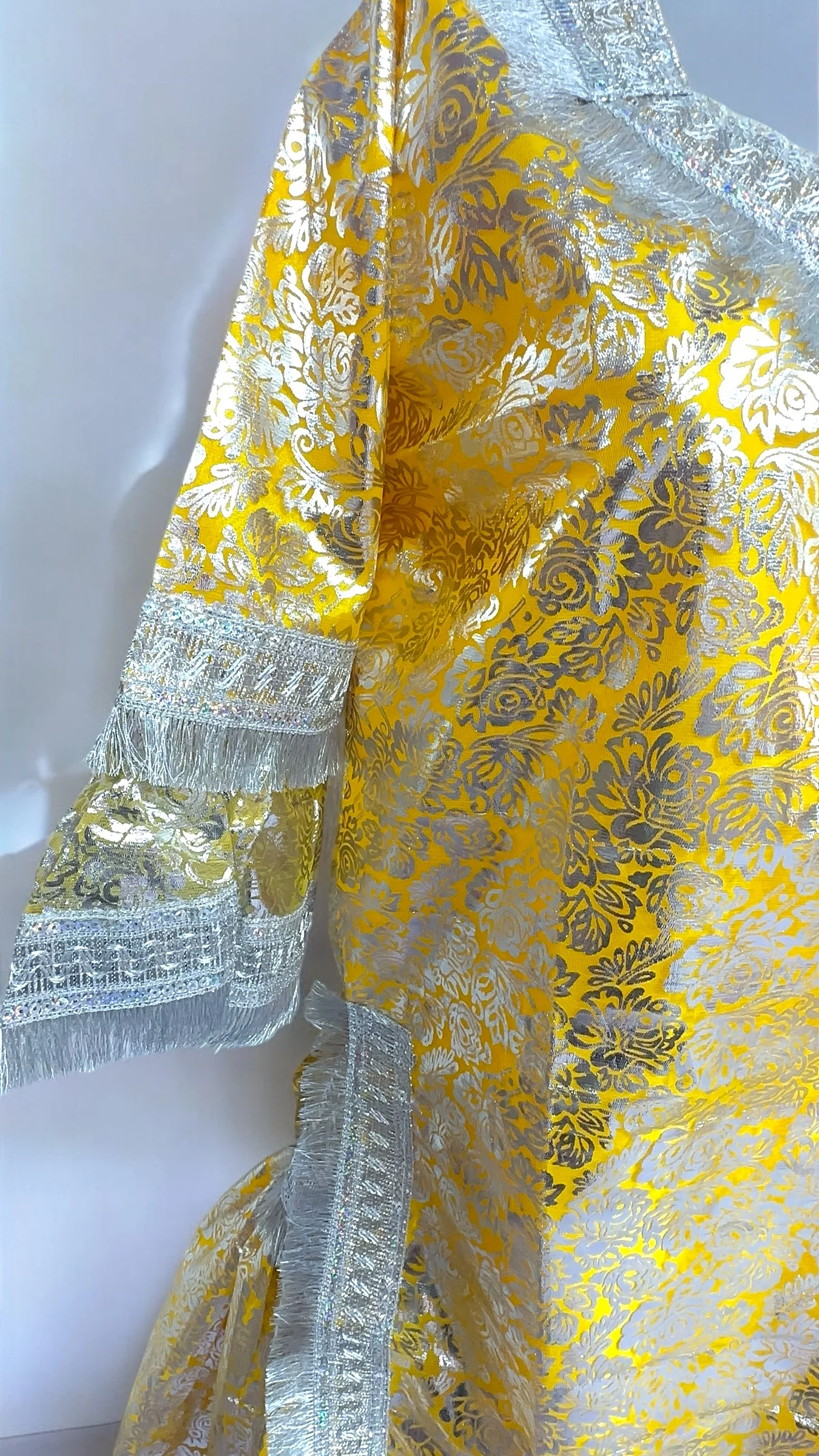 Yellow Chhaapa Sharara/Garara for haldi